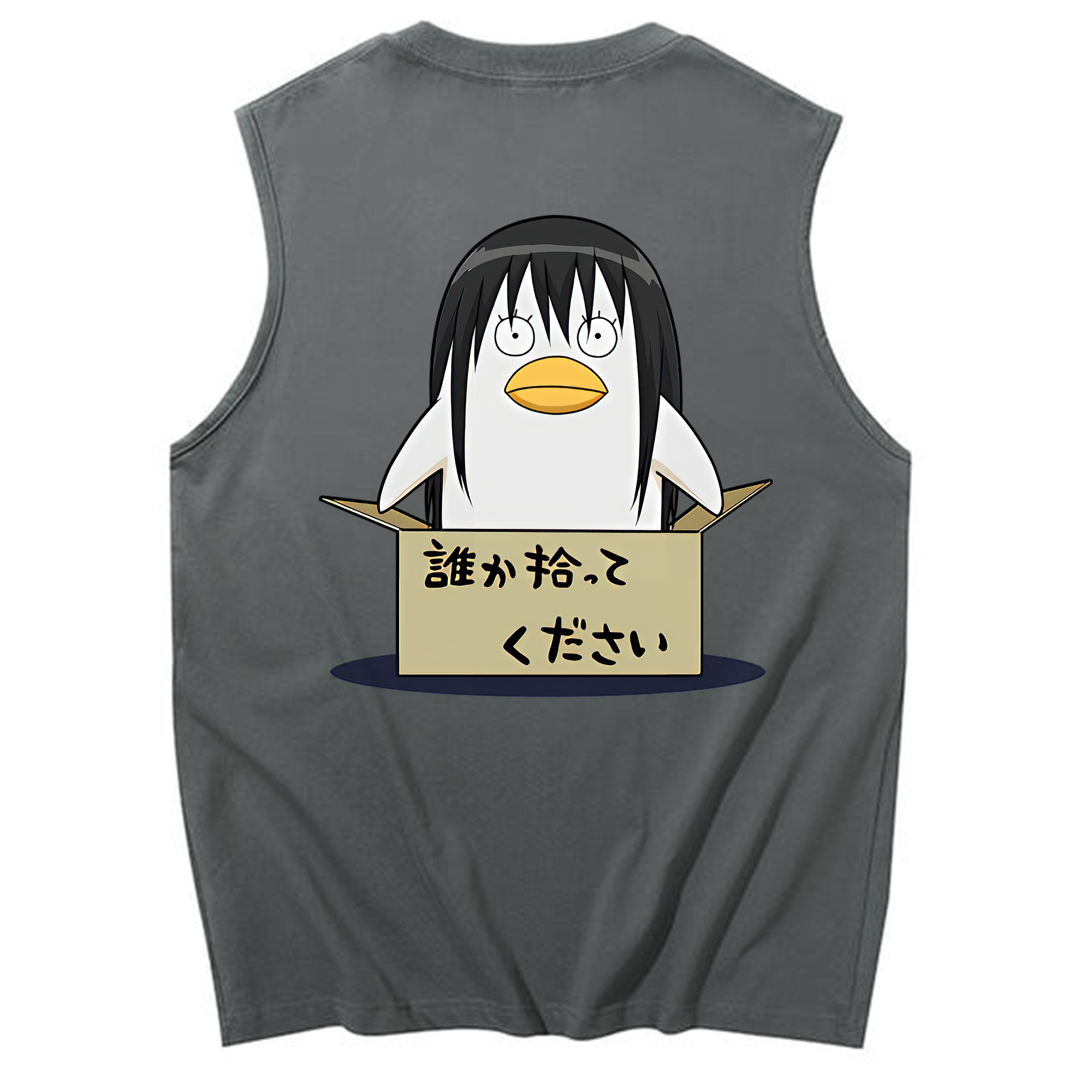 （画像用） ぎんたま 坂田銀時（さかたぎんとき） 神楽 志村新八（しむら しんぱち） GINTAMA Sakata Gintoki Kagura Shimura Shinpachi コットン100％タンクトップ（背面プリント）